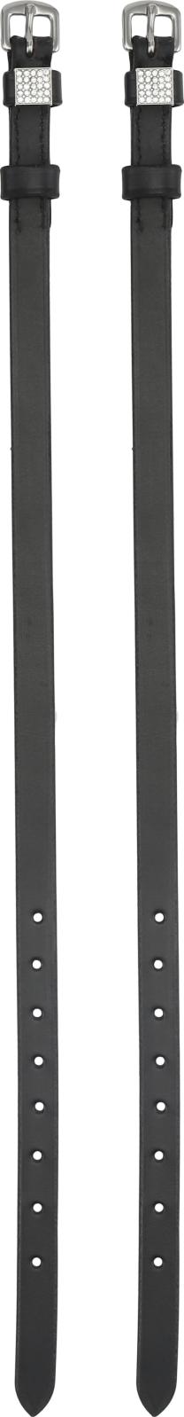 Equipage Classic læder sporeremme med krystalspænde