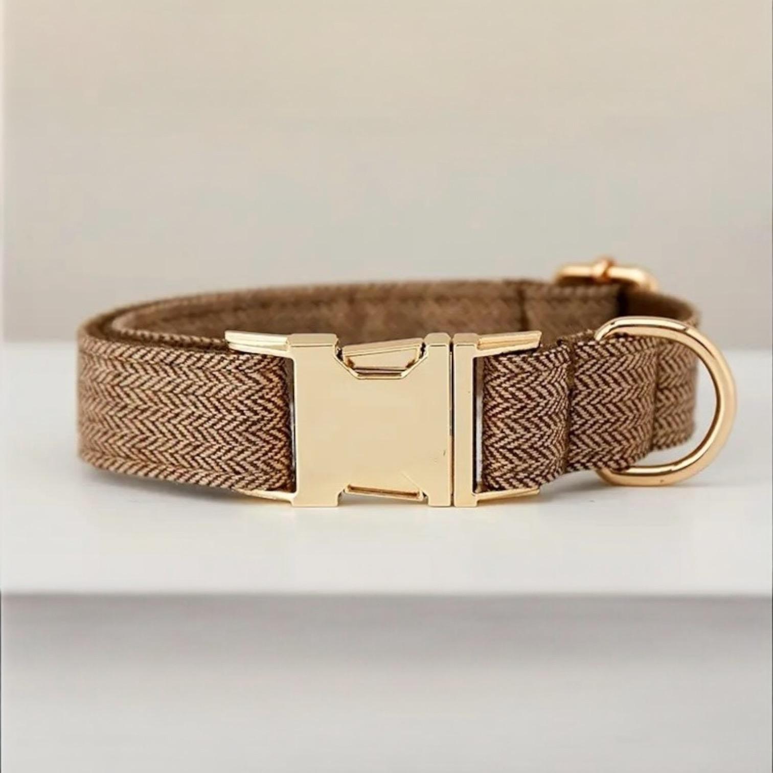 Hundehalsbånd  Ella - tweed - Xxs