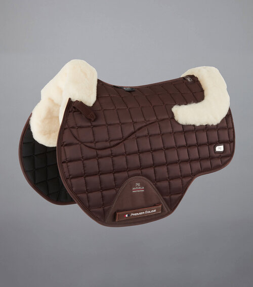 Premier Equine Atlantis CC Satin spring underlag - Brun/natur merino