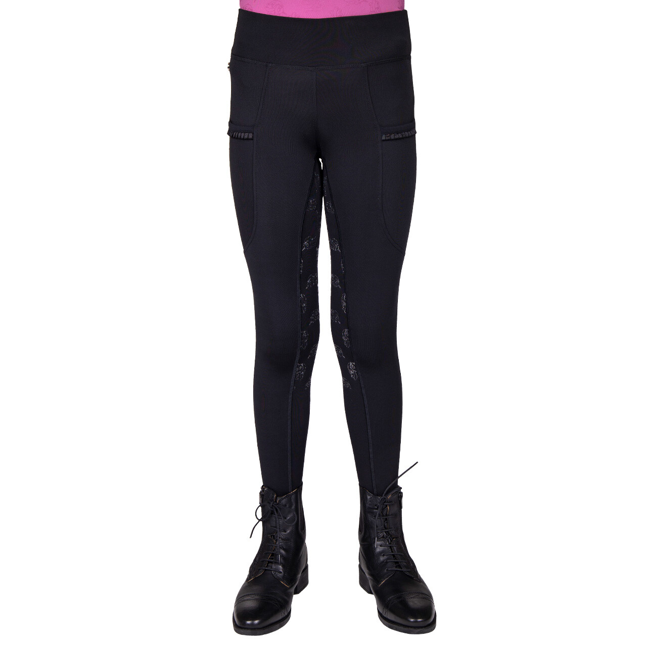 QHP Lissie ridetights - sort - 128