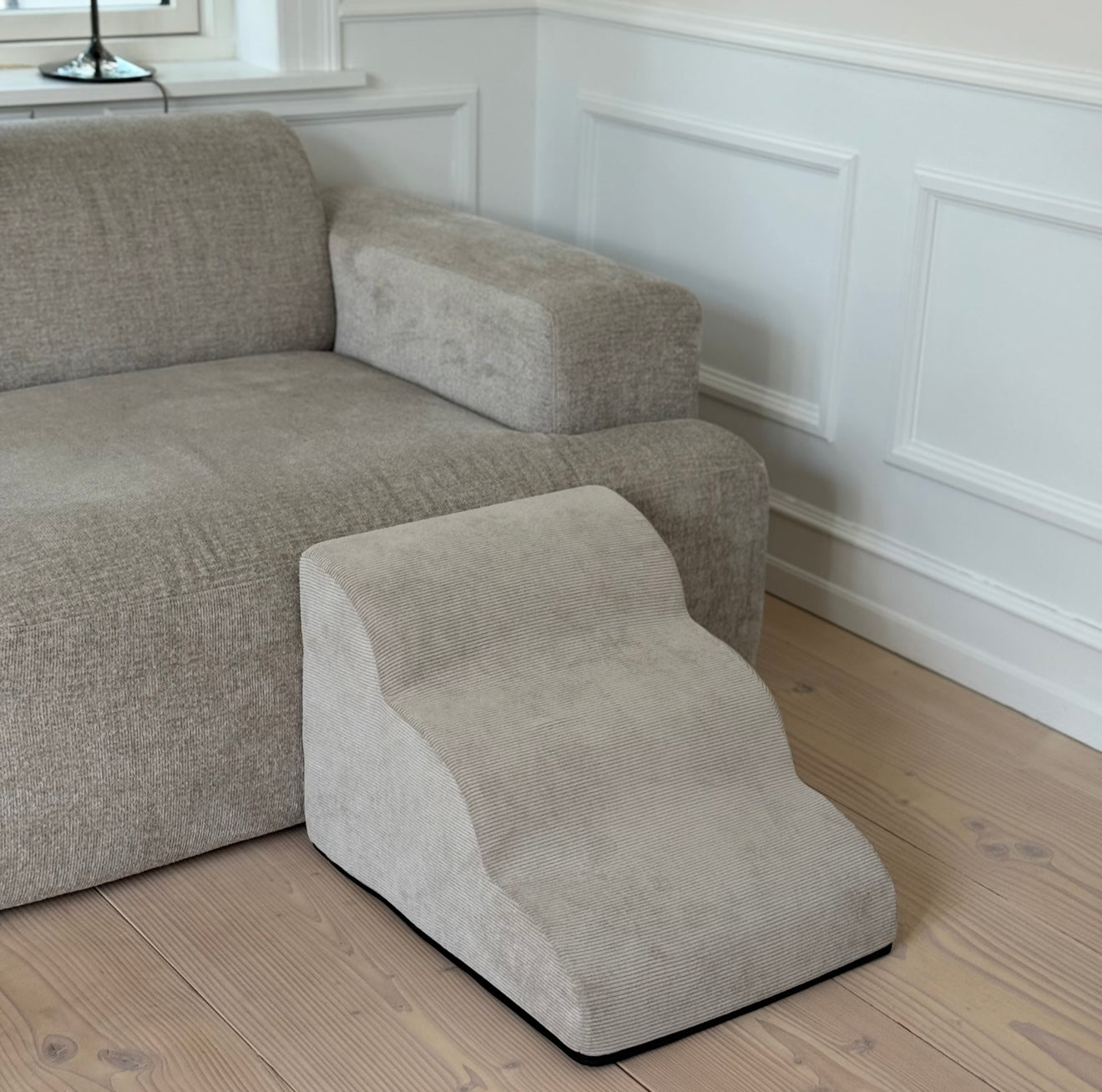 Trappe m. aftageligt betræk / beige - 38 cm