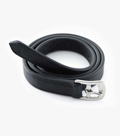 Premier Equine German Aniline stigremme - Sort - 120cm