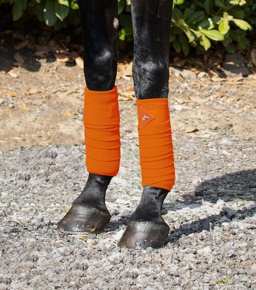 Premier Equine Polo Fleece bandager - Orange