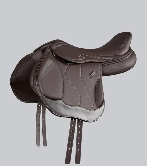 Premier Equine Rouen Monoflap Cross Country sadel - Mørk Havnna, 16,5"