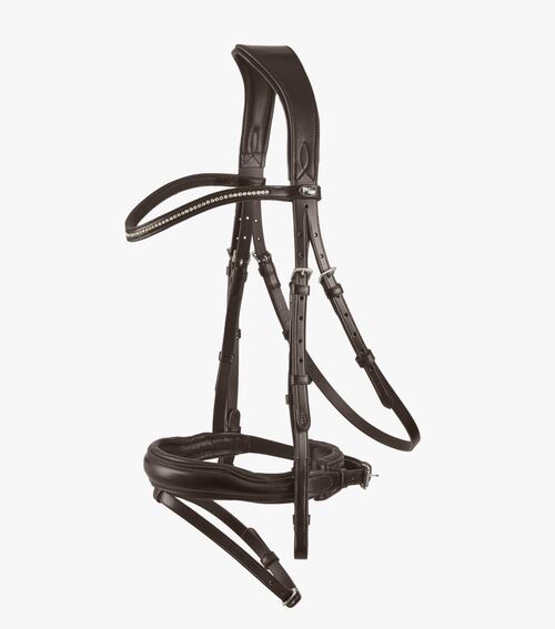 Premier Equine Stellazio anatomisk trense - Sort, Cob