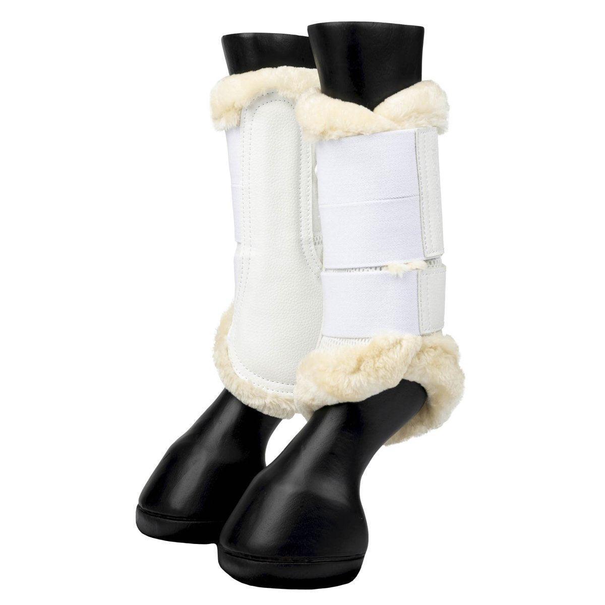LeMieux fleece gamacher, EDGE Mesh Boot - Hvid