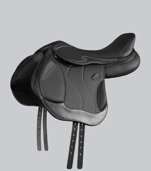 Premier Equine Rouen Monoflap Cross Country sadel - Sort, 16,5"