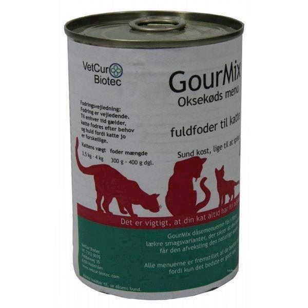 Gourmix dåsemad til kat, oksekød