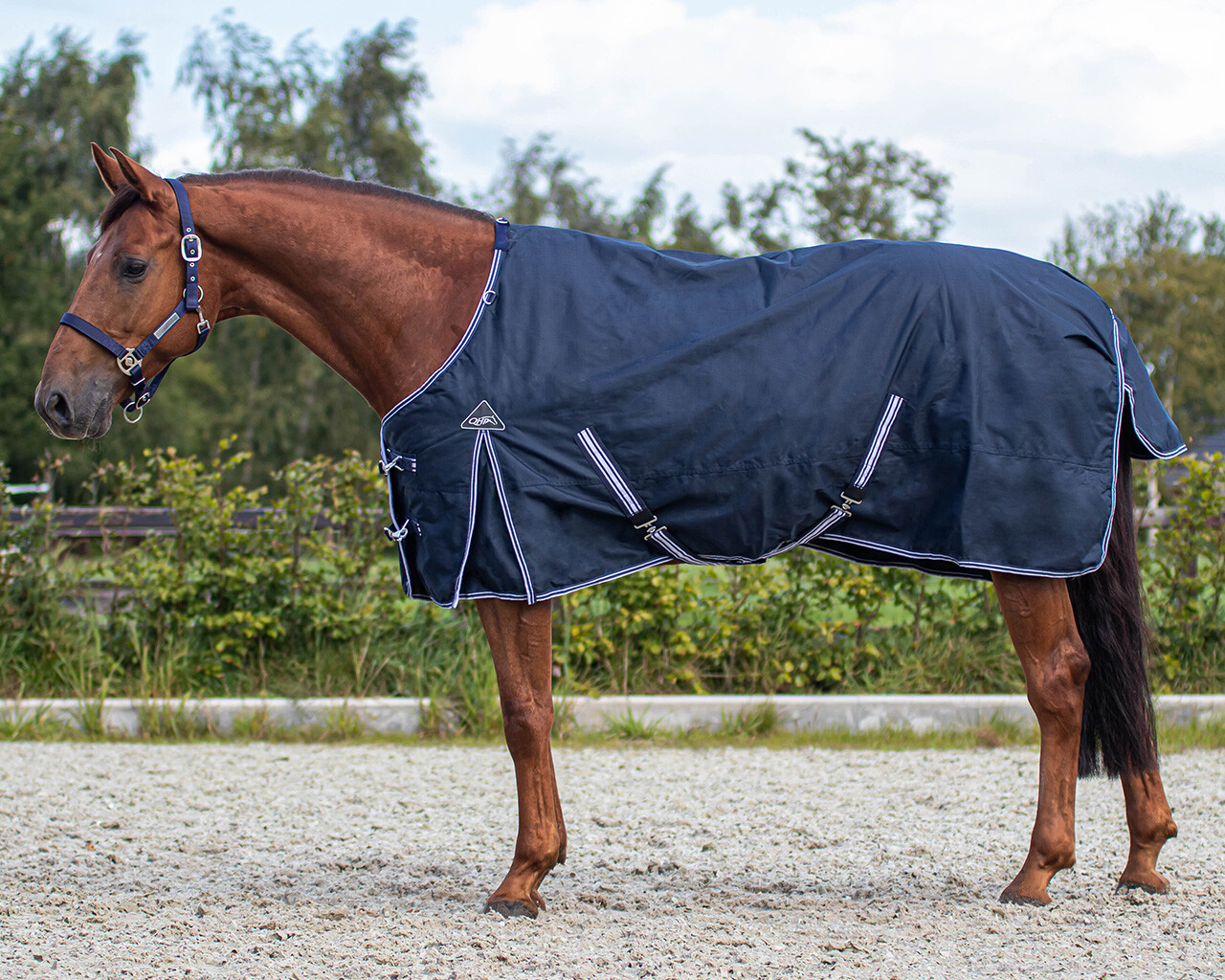 QHP Luxury vinterdækken - 300 g - 145 - Mørk blå