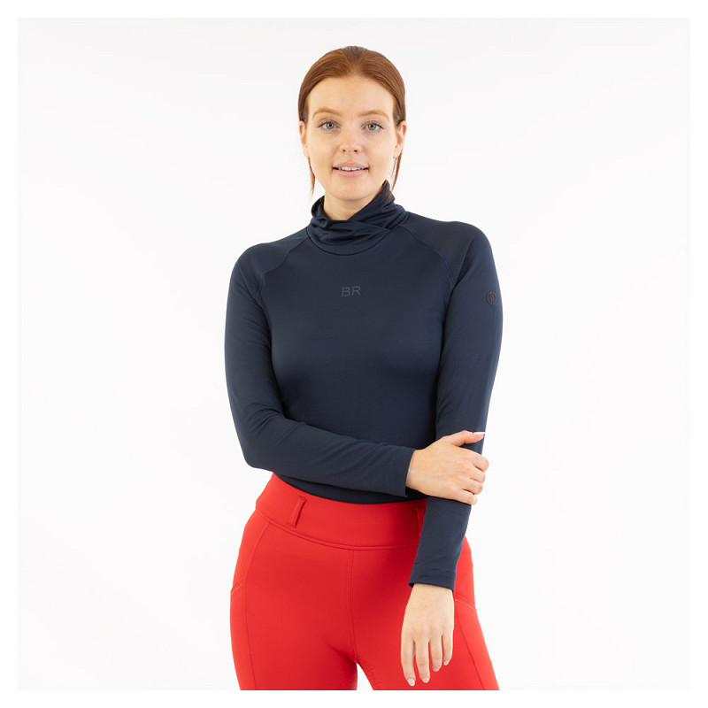 BR Jasmin bluse med turtleneck - XXS - Navy