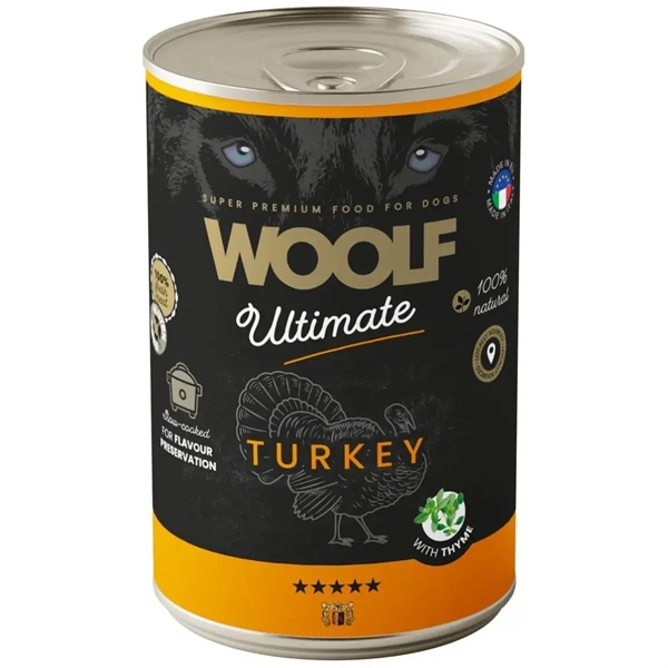 Woolf Ultimate Turkey dåsemad, 400g