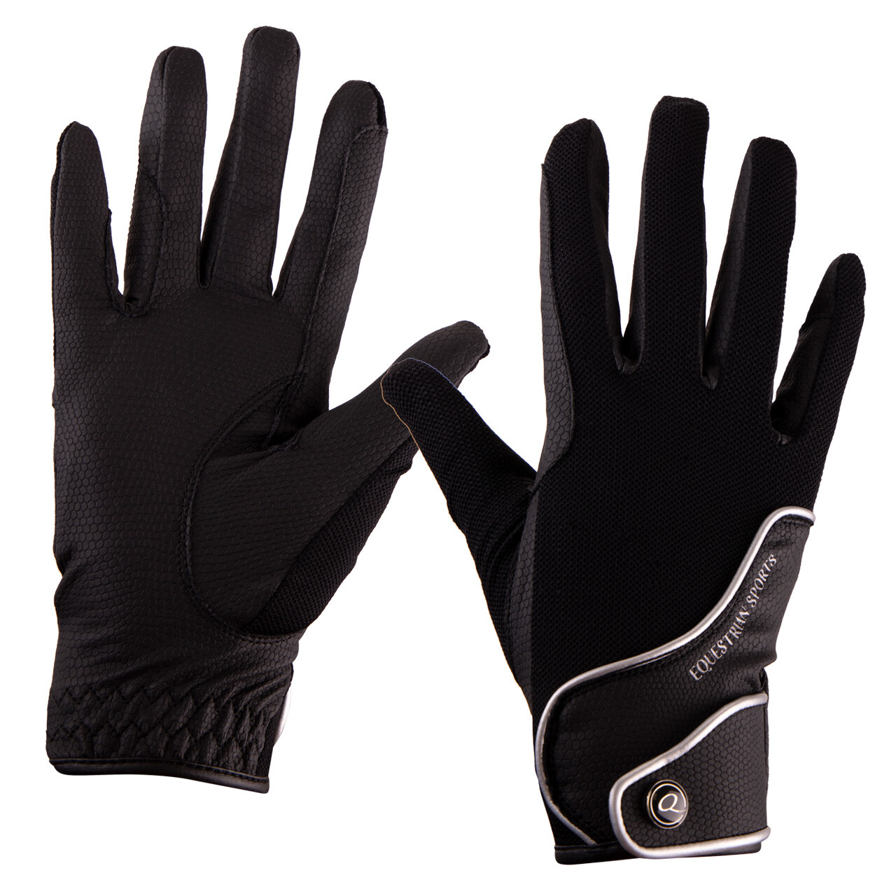 QHP sommer mesh ridehandsker - L - Sort