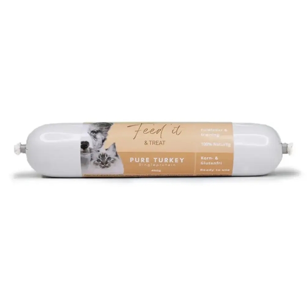 Feed´It og Treat Pure Turkey, 400g