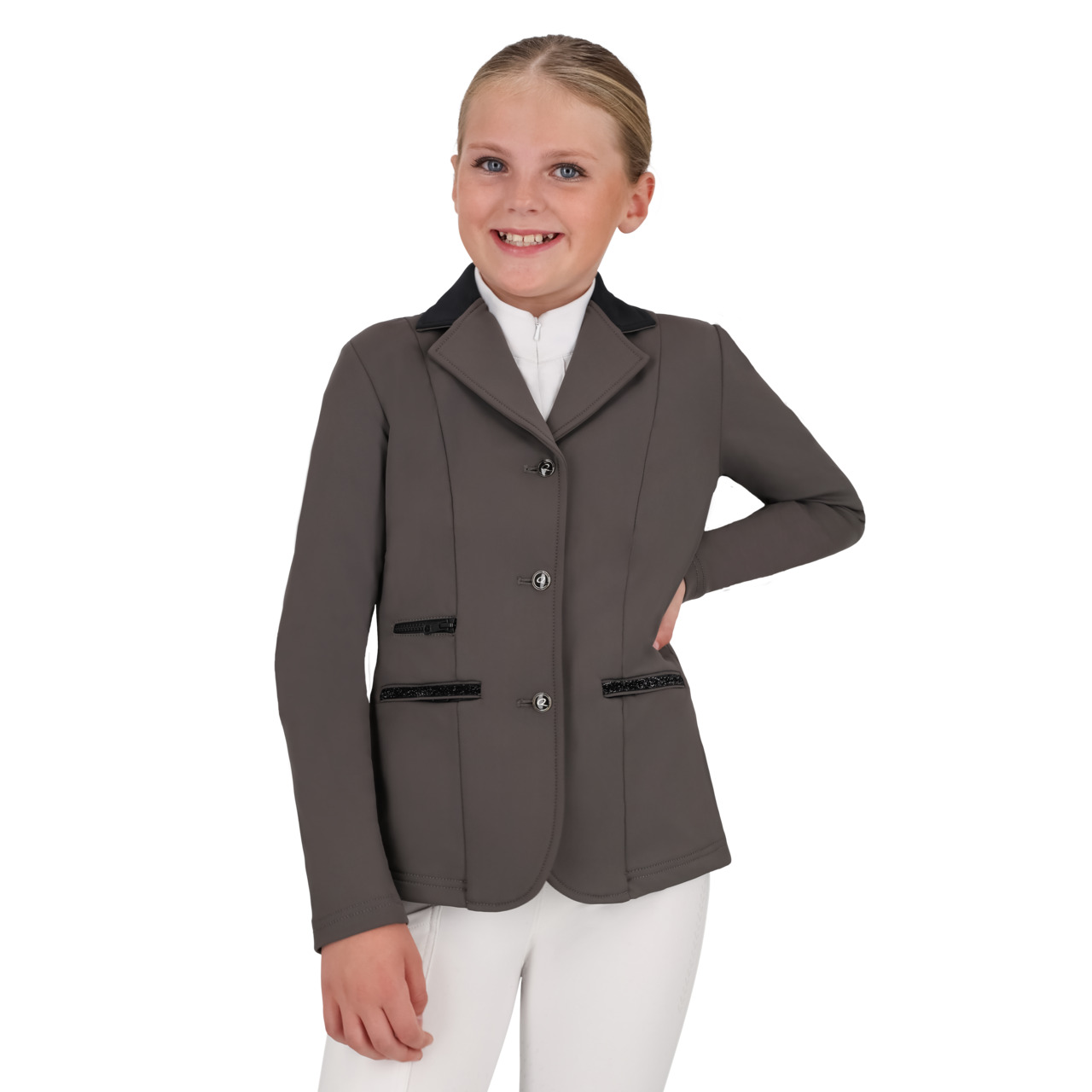 QHP Juliet Junior stævnejakke - Grå - 140