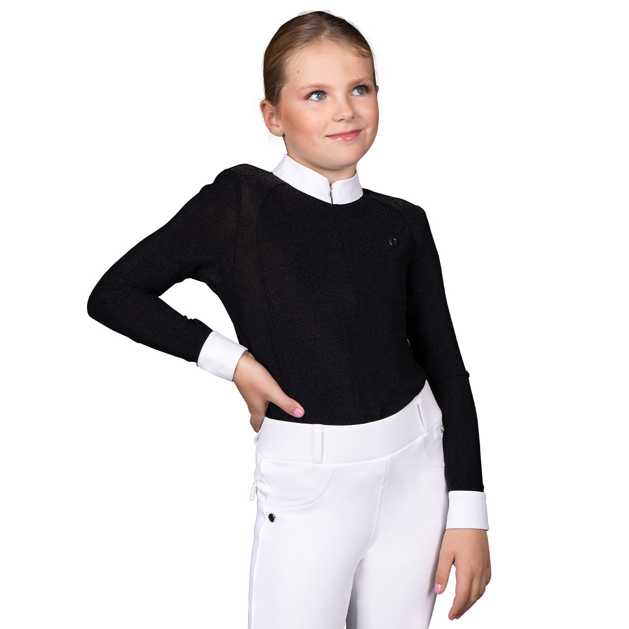 QHP Juliet stævnebluse - sort - 176