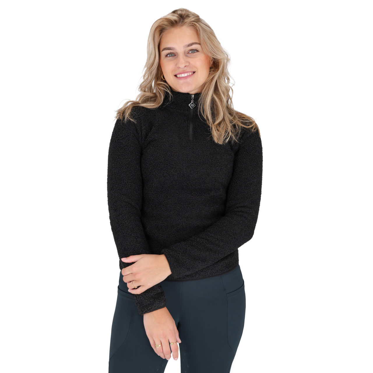 QHP Teddie sweat med lynlås - 32