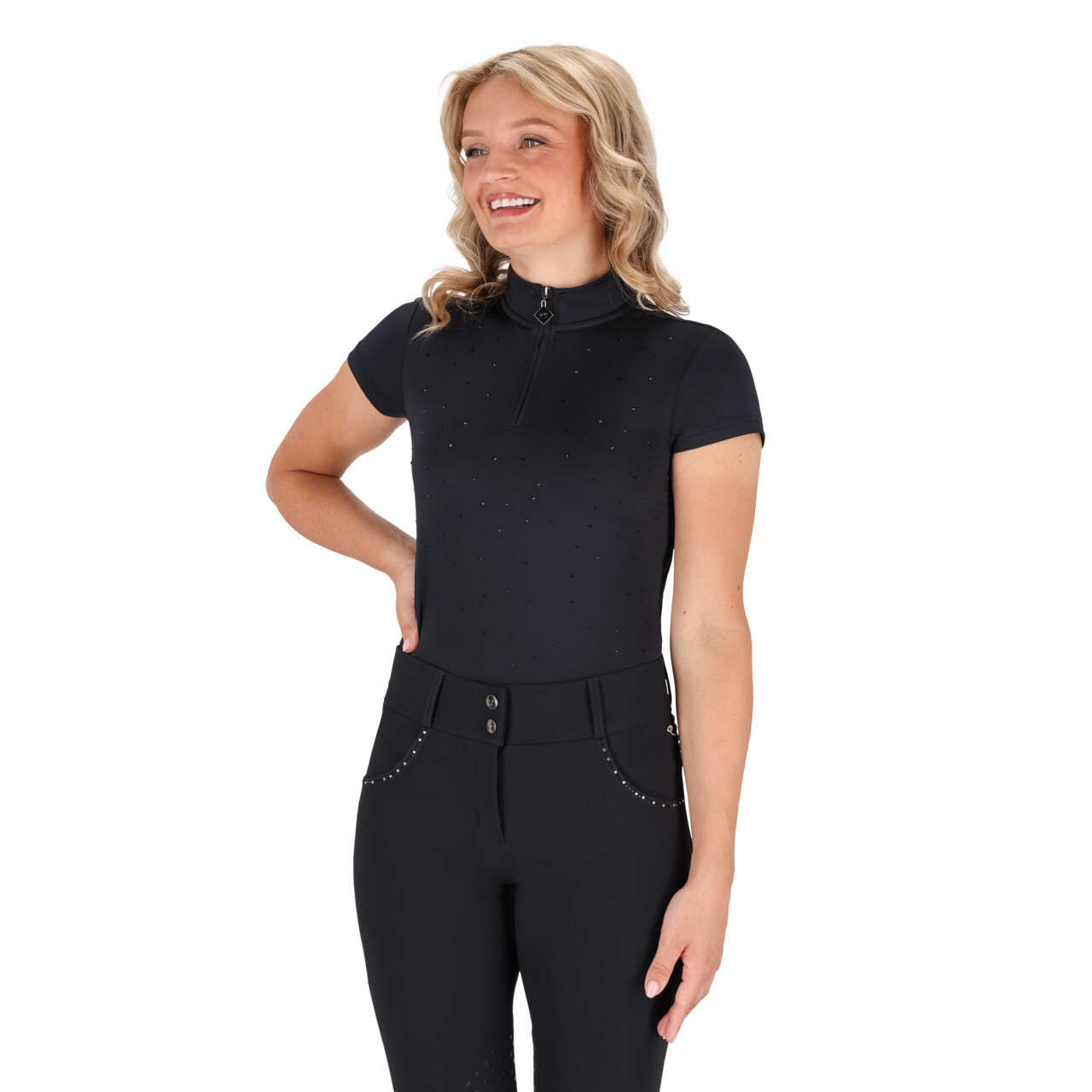 QHP Oakleigh T-shirt - sort - 34