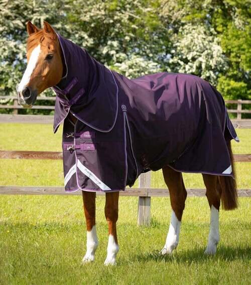 Premier Equine Buster 70g dækken med aftagelig hals - Lilla - 5,0  115cm