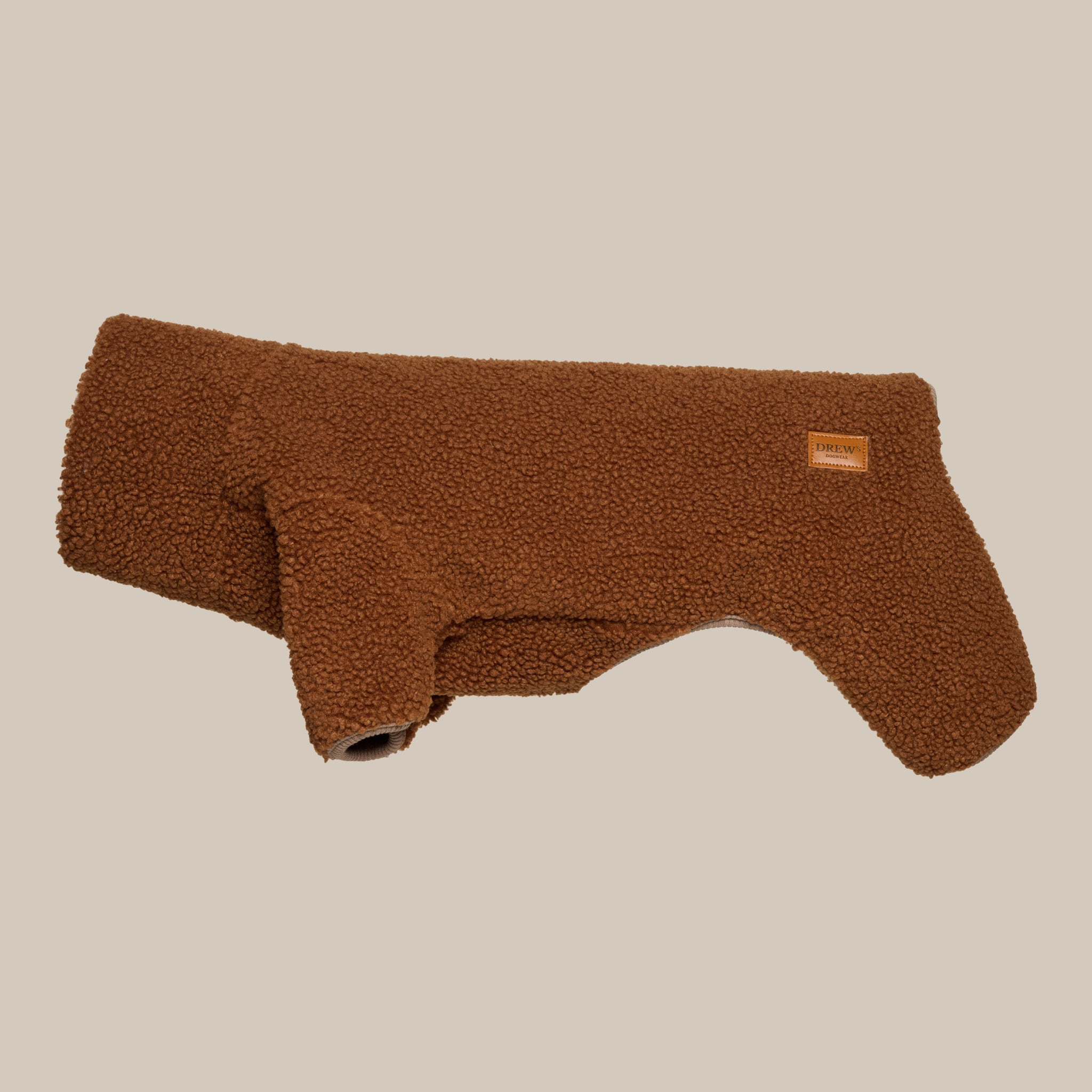 MILO // Hundesweater i blødt teddy materiale (brun) - 1