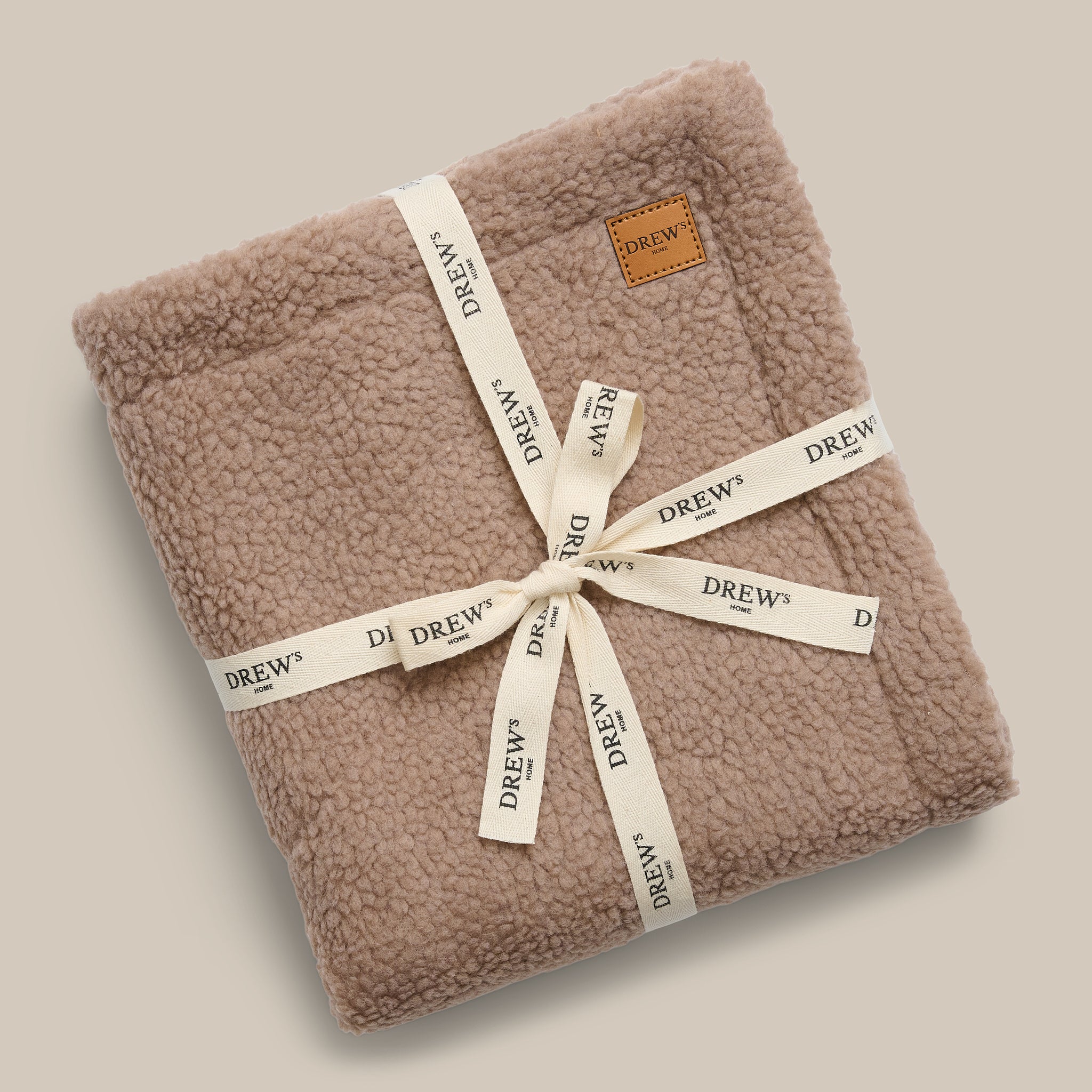 Brun / Hundetæppe i teddy fleece - S