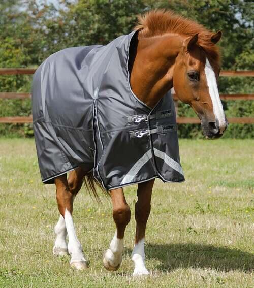 Premier Equine Buster Hardy Turnout dækken 0g - Wither Pressure Relief - 5,0" - 115cm, Grå