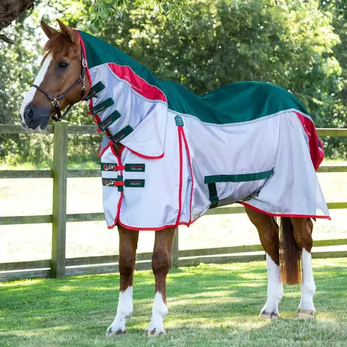 Premier Equine Buster Stay-Dry Super Lite insektdækken - Grøn - 5,0" (115cm)
