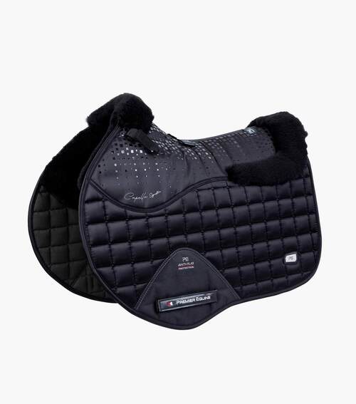 Premier Equine Capella Close Contact Merino Wool Underlag - spring - Sort/sort merino