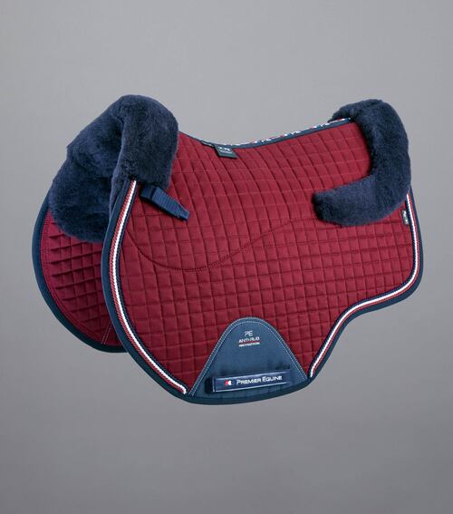 Premier Equine European CC Merino spring underlag - Burgundy/Navy