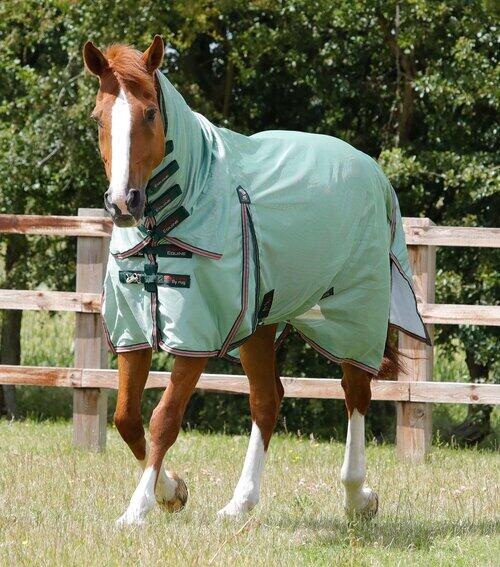 Premier Equine Combo Mesh Air insektdækken - Mint Grøn - 5,0" (115cm)