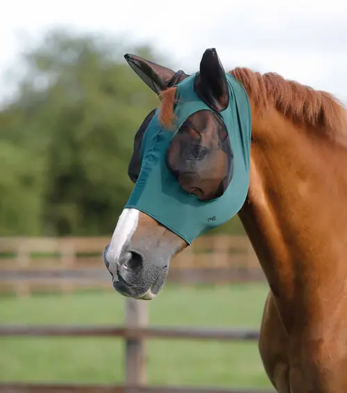 Premier Equine Comfort Lycra insektmaske - Grøn - S