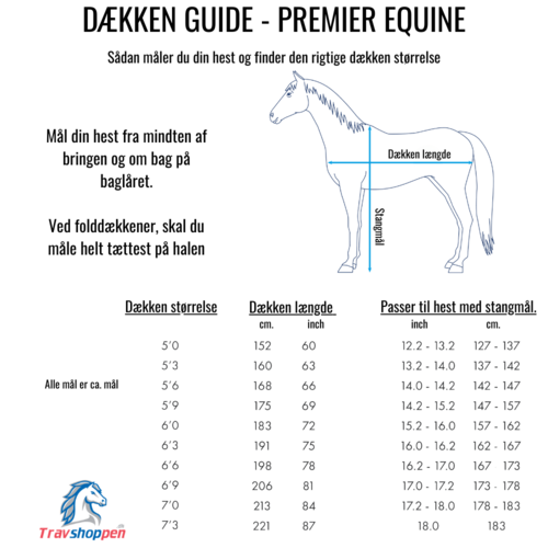 Premier Equine Stratus 600D Series - 0g - Lilla, 5,9" (130cm)