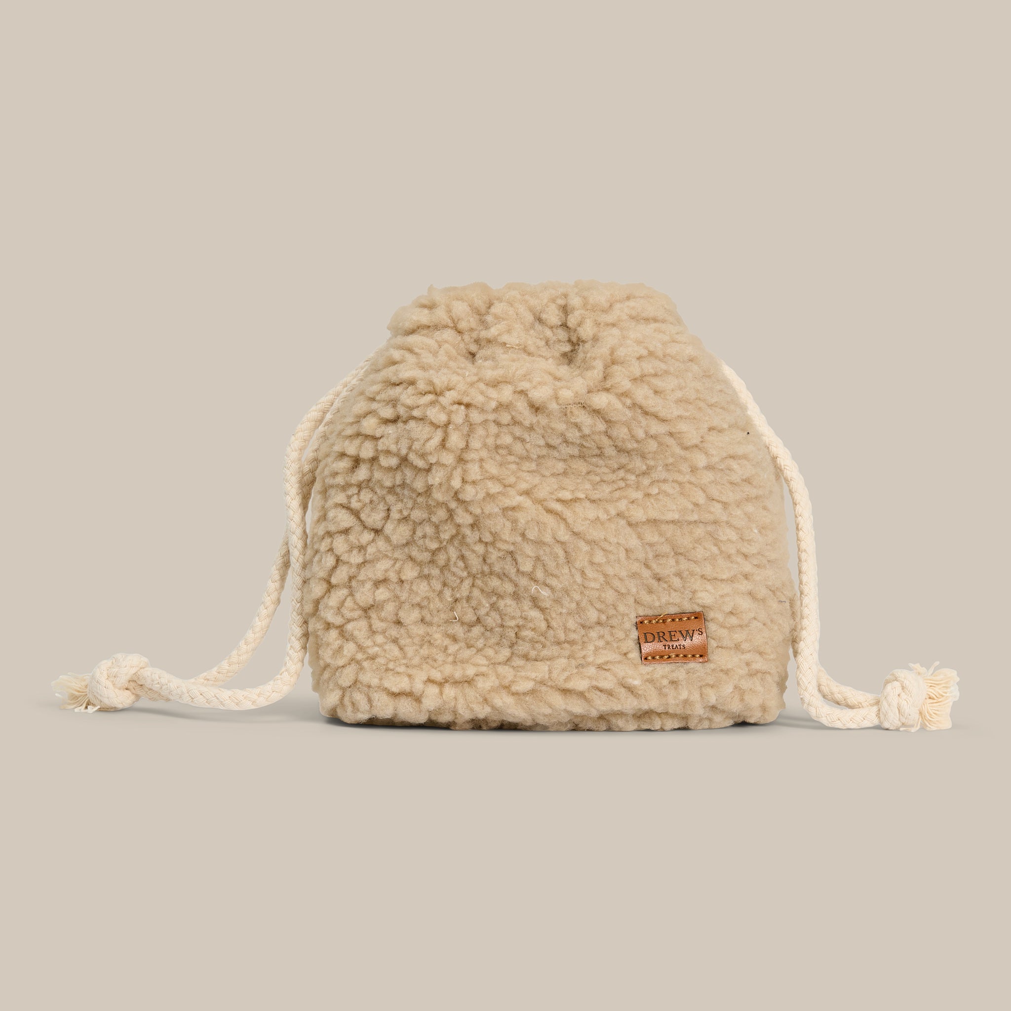 Beige / Godbidstaske (teddy)