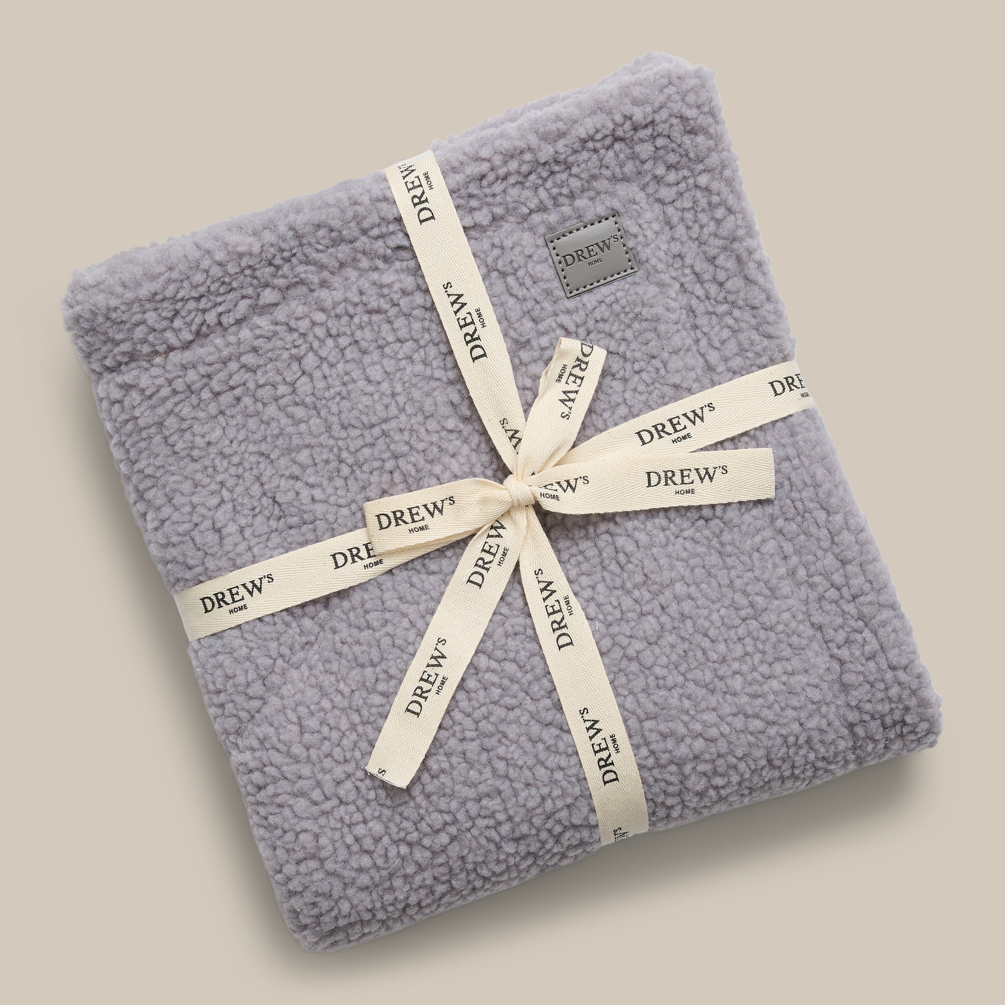 Grå / Hundetæppe i teddy fleece - S