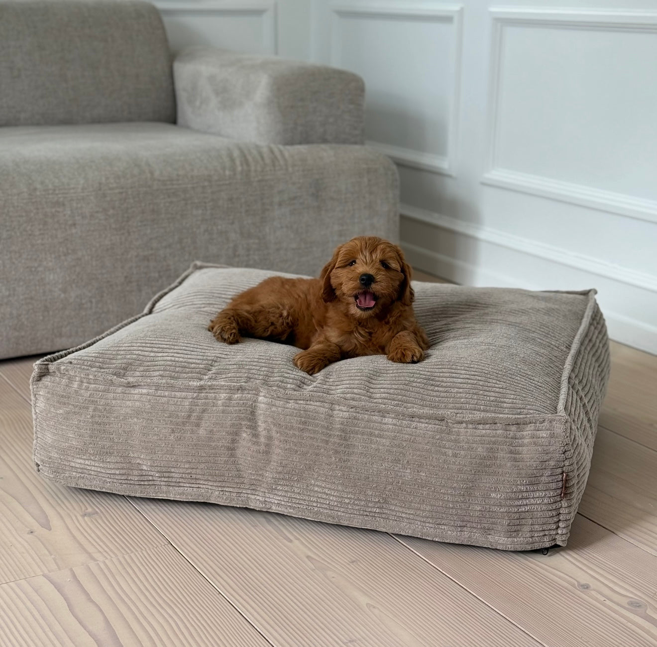 Frede hundekurven / Beige