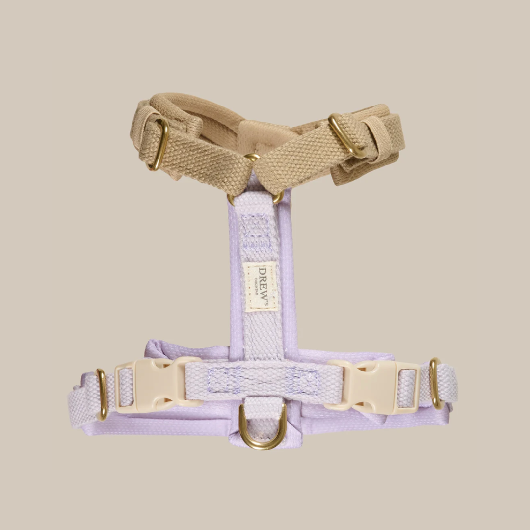 Lavender / Blød & justerbar hundesele (PRO) - XS