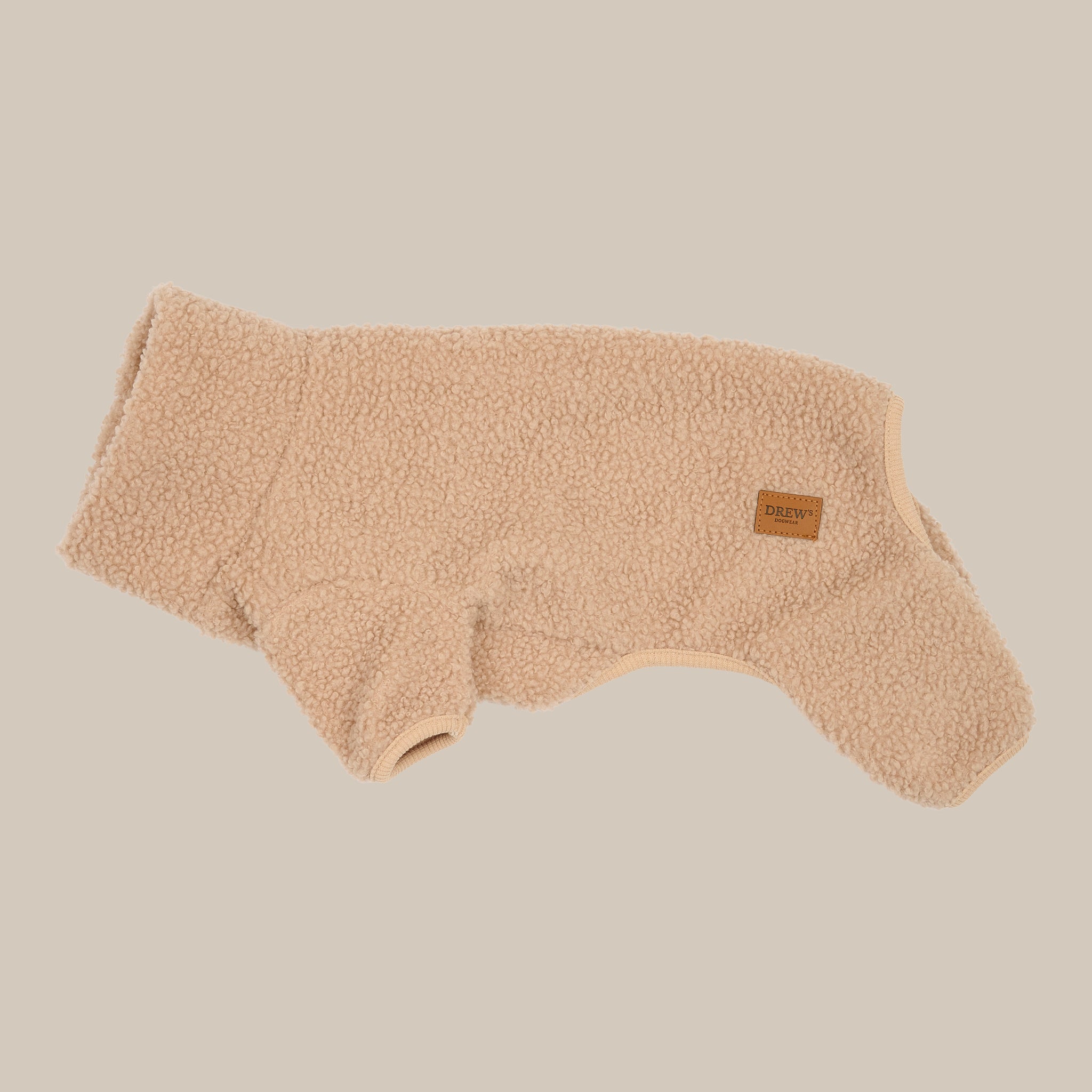 MILO // Hundesweater i blødt teddy materiale (beige) - 1