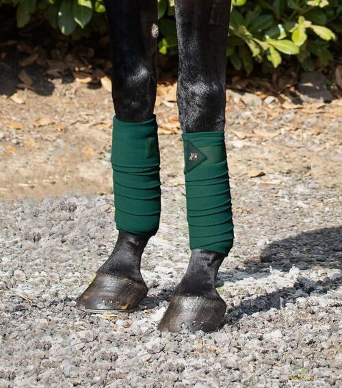 Premier Equine Polo Fleece bandager - Grøn