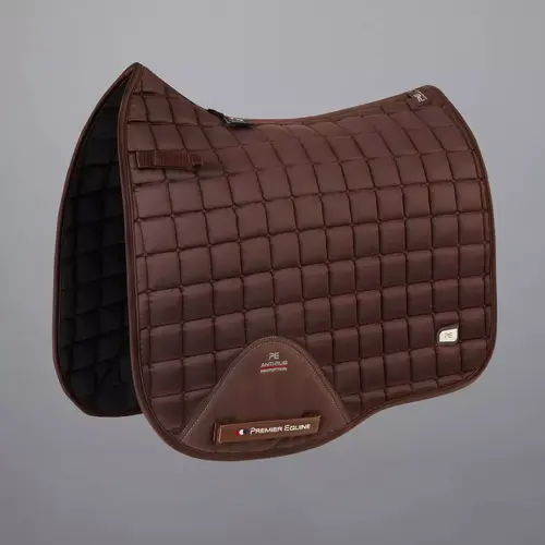 Premier Equine Alberta CC Satin dressurunderlag - Brun
