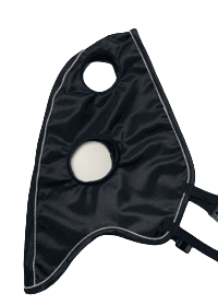 Finntack Elite maske - Pony/Cob, Sort/sølv