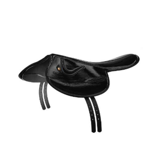 Zilco pony monté & galop sadel 1kg - sort
