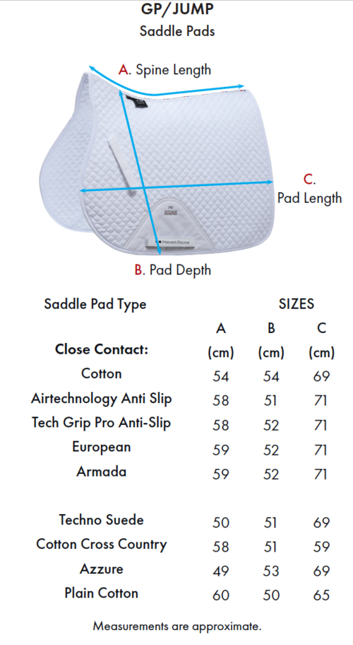 Premier Equine European CC Merino spring underlag - Navy/Navy