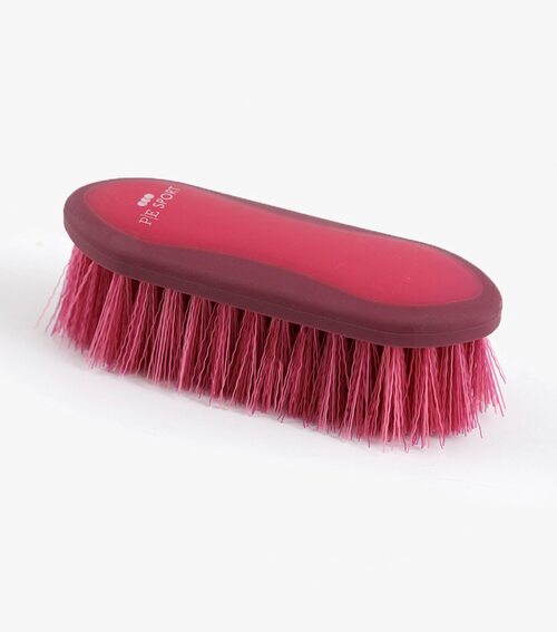 Premier Equine Dandy strigle - Small - Vinrød/fuchsia
