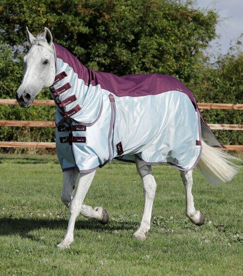 Premier Equine Stay-Dry Mesh insektdækken - Vinrød - 5,0" (115cm)