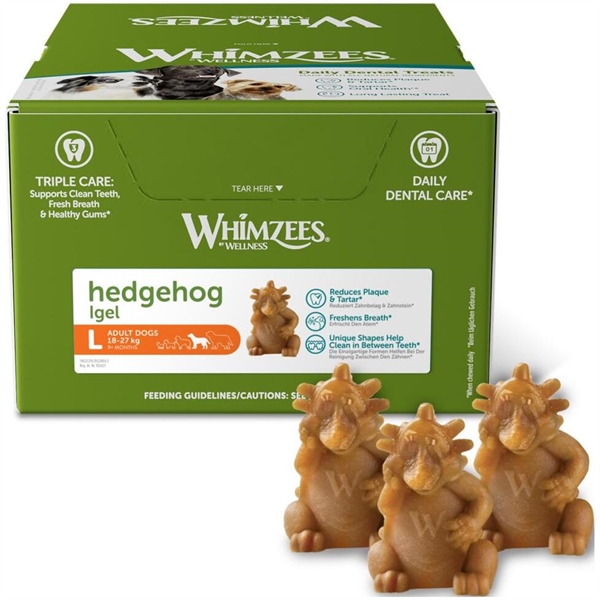 Whimzees Hedgehog Large, 30 stk