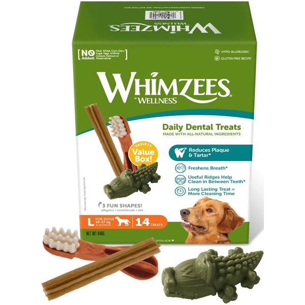 Whimzees Mix Box, Large, 14 stk