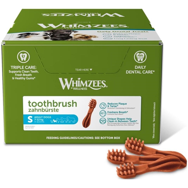 Whimzees Toothbrush Star XS til meget små hunde, 350 stk