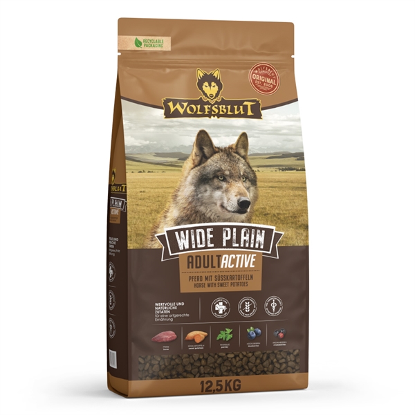 Wolfsblut Wide  Plain Active Adult, 12.5 kg