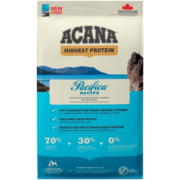 Acana Pacifica hundefoder (fås i 4 størrelser)
