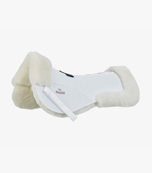 Premier Equine Airtechnology Shockproof Wool Half Pad - Hvid/natur