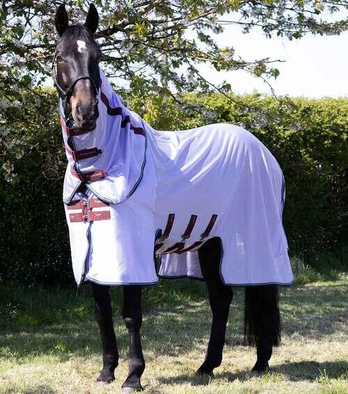 Premier Equine Bug Buster insekt dækken med aftagelig hals - 5,0" (115cm), Lavender